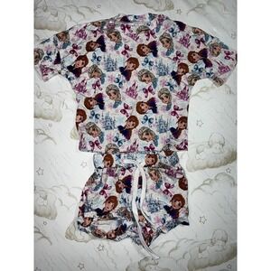 Little Munchkin Bamboo Ice Princess Frozen Lounge set 5/6Y NIB